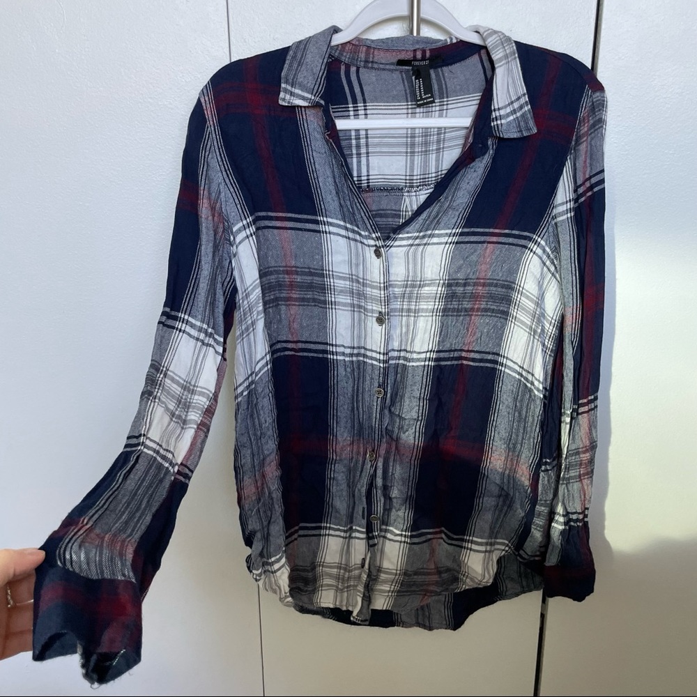 Forever 21 Plaid Flannel Size M